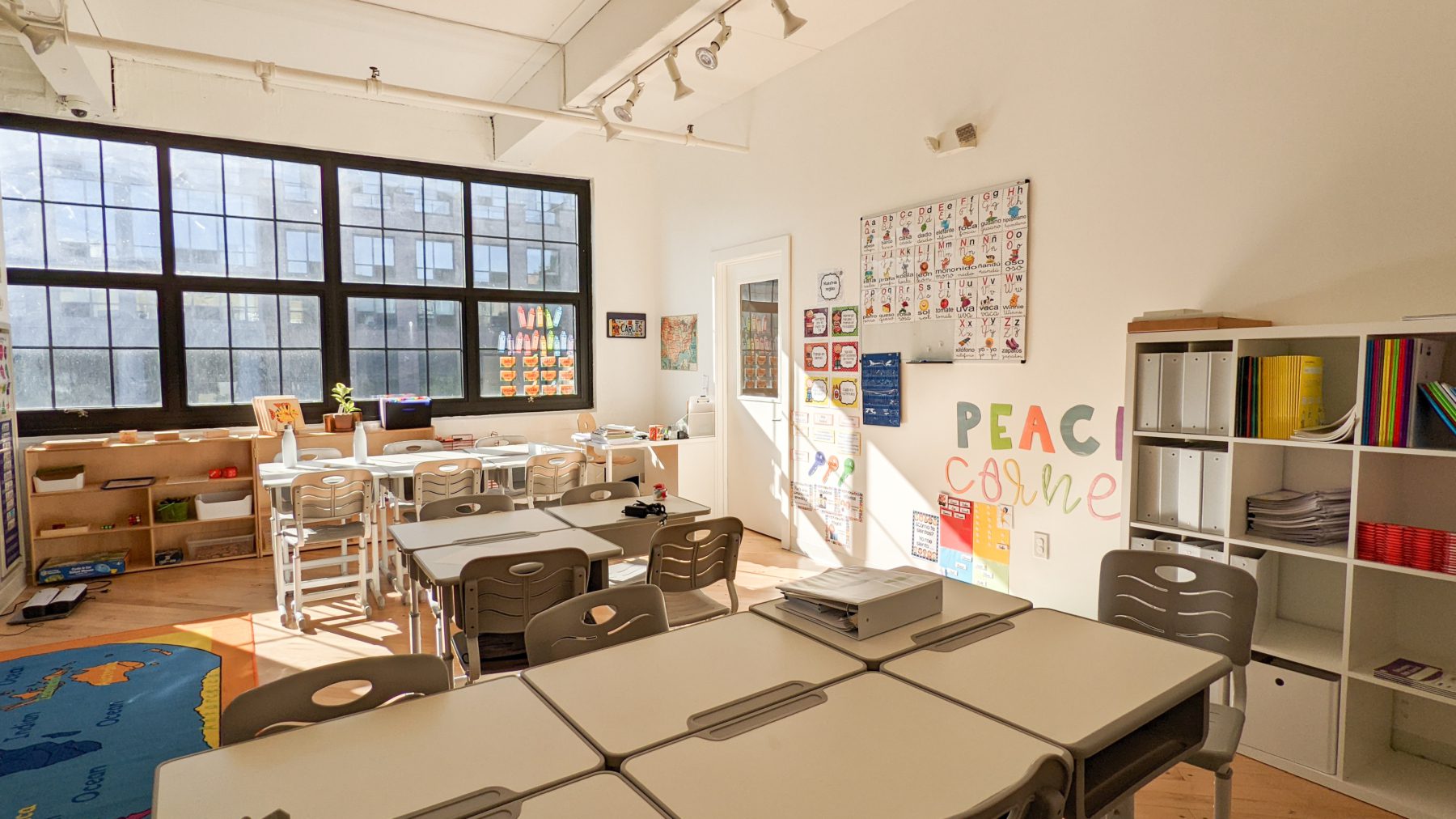 A bright and warm classroom at Tessa International School